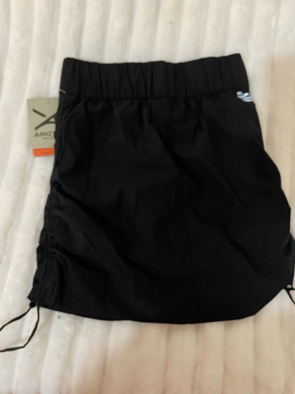 Arctix Black Performance Skirt with Side Drawstring